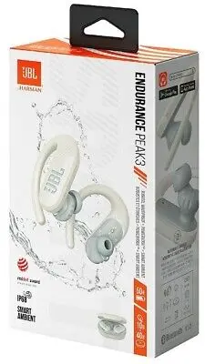 JBL ENDURANCE PEAK 3 | IP68 WATERPROOF WIRELESS EARBUDS | WHITE